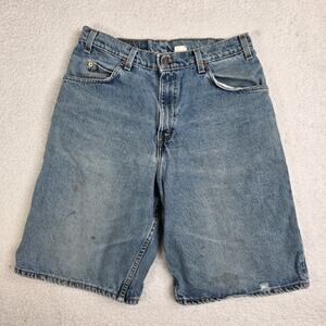 VTG Levis Orange Tab 565 Wide Leg Jorts Shorts Men 33 X 13 Grunge Wide Leg USA